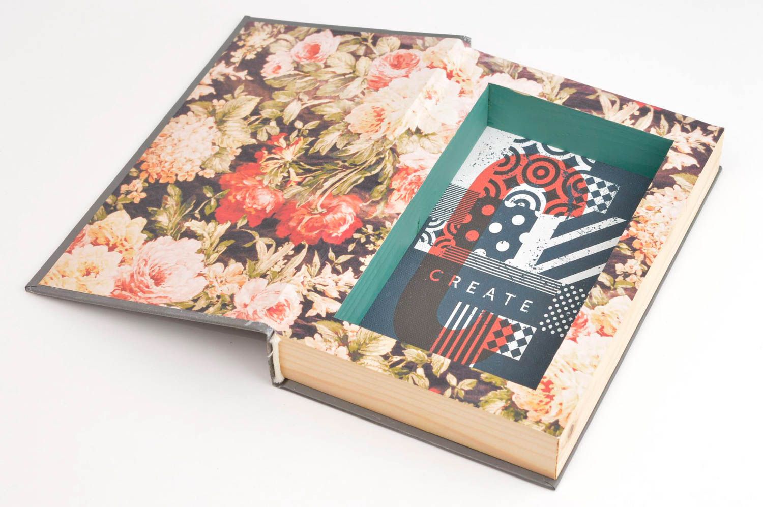 Handmade box unique gift decorative items carved handmade present wooden items  photo 5