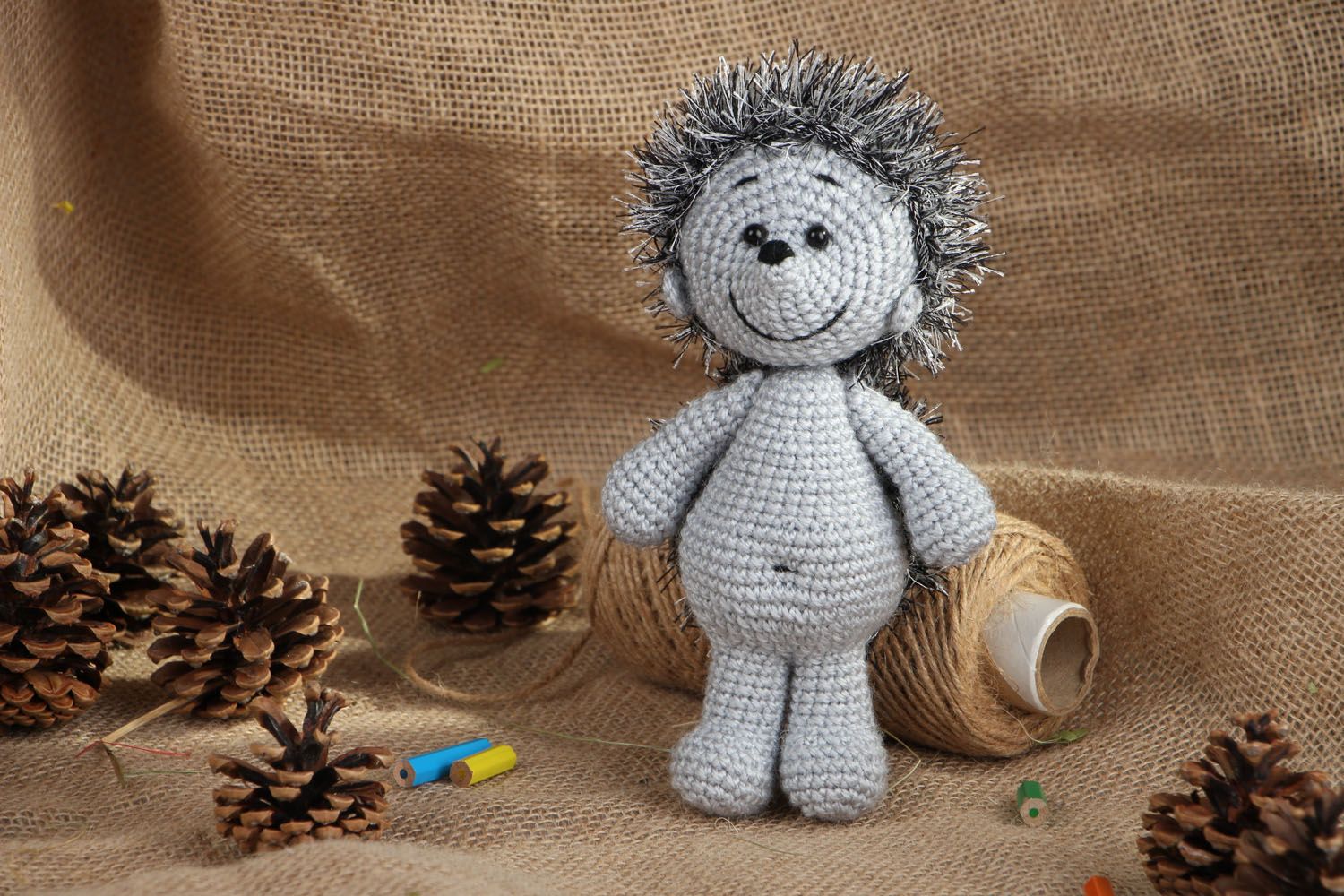 Crochet toy Hedgehog Kaplya photo 5
