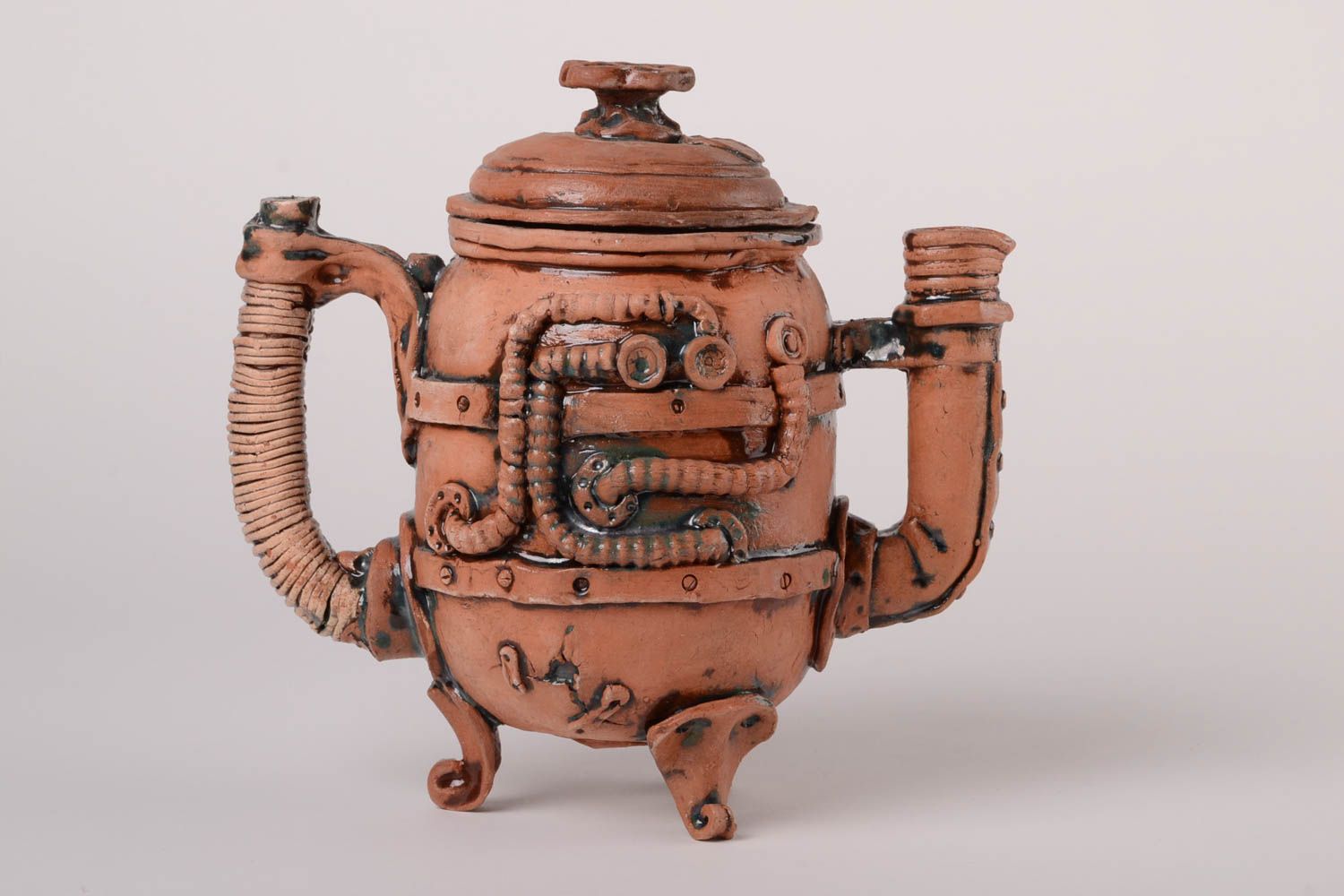 Tetera para té vajilla moderna cerámica utensilio de cocina artesanal 1.4 litros foto 1