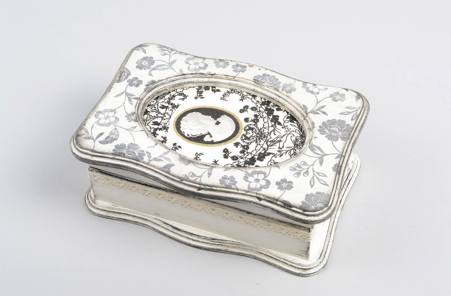 Decoupage jewelry box handmade wooden jewelry box designer home decor ideas photo 3