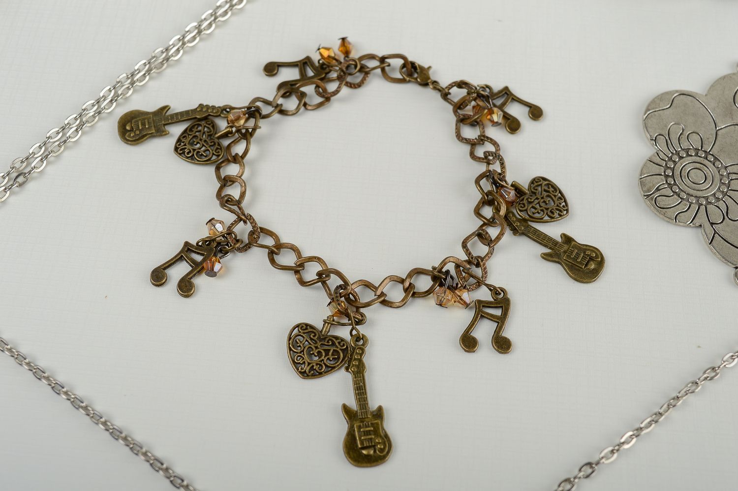 Beautiful handmade chain bracelet metal bracelet designs accessories for girls  photo 2