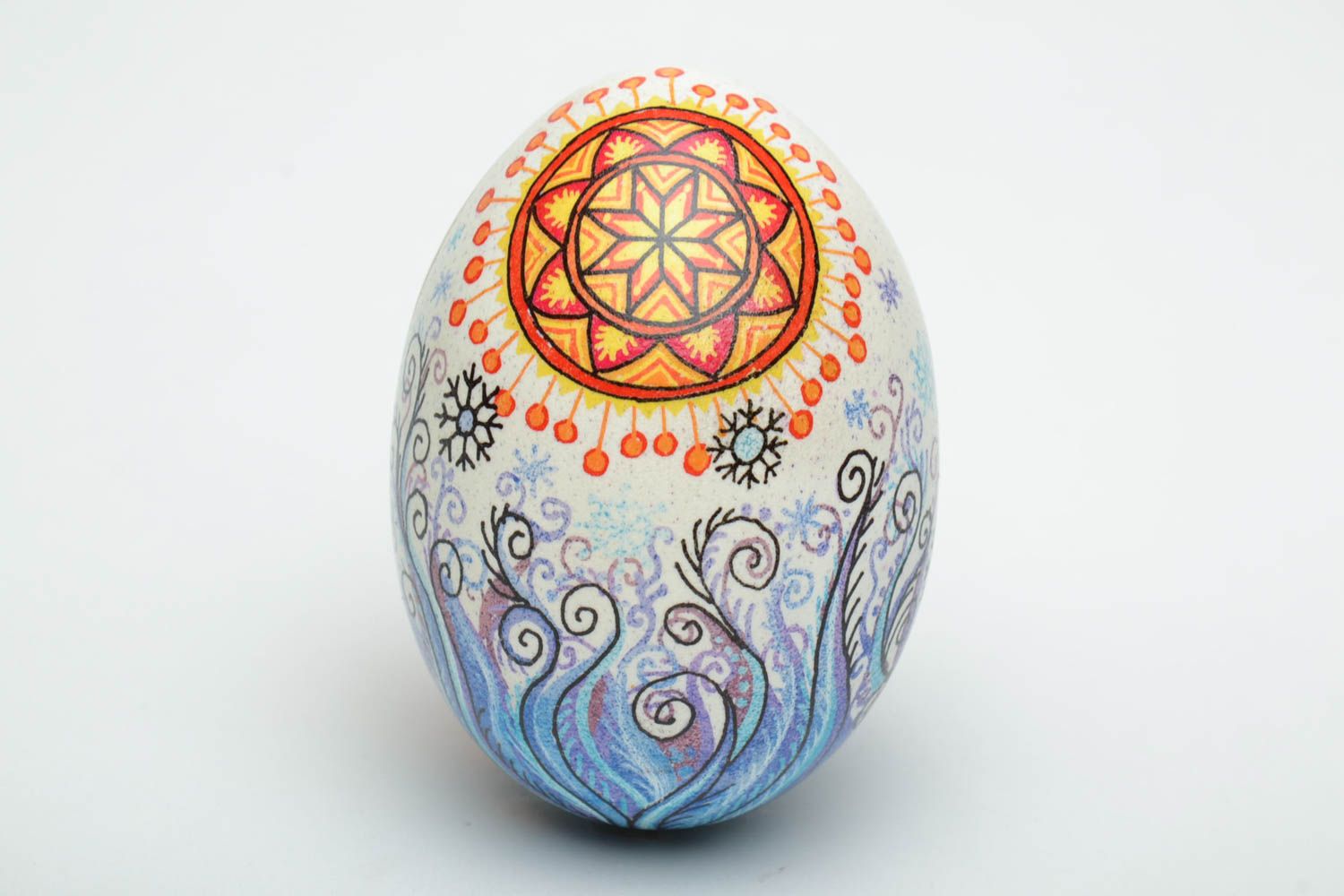 Huevo de Pascua pintado artesanal foto 4