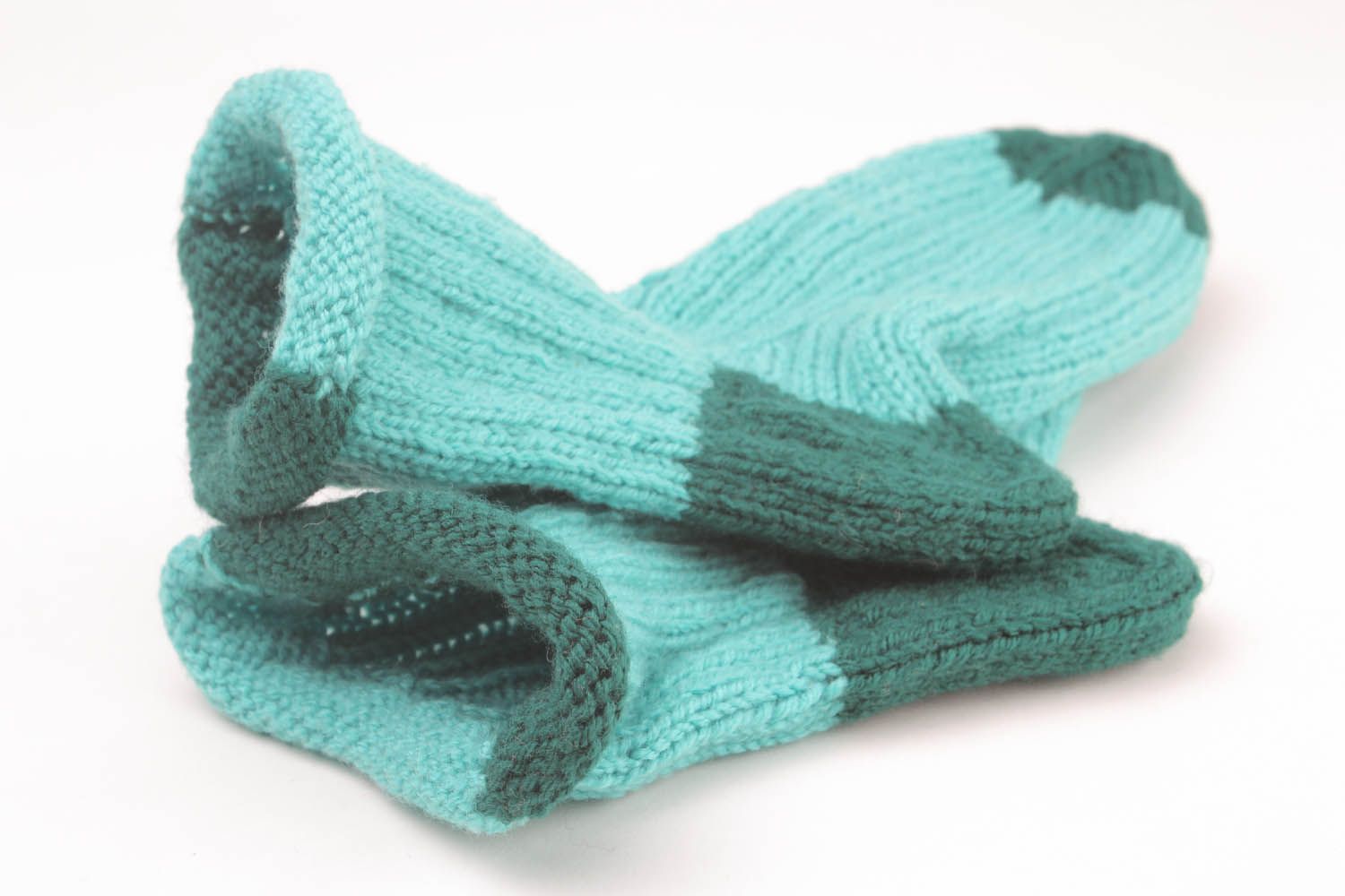 Warme Strick Socken aus Wolle foto 2