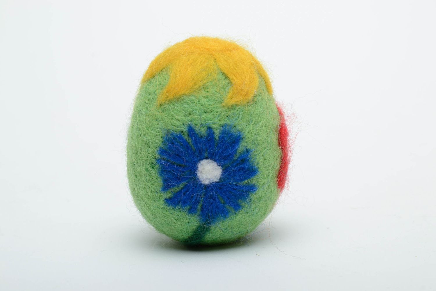 Huevo de Pascua de fieltro de lana foto 2