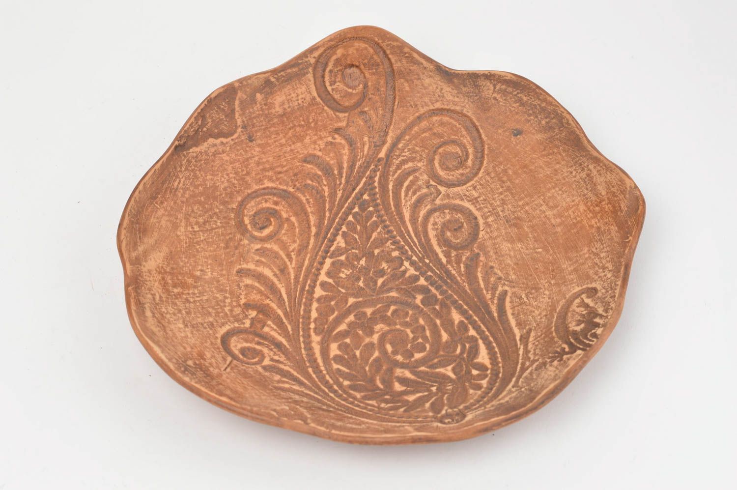 Plato de cerámica hecho a mano vajilla de barro regalo original para mujeres foto 2