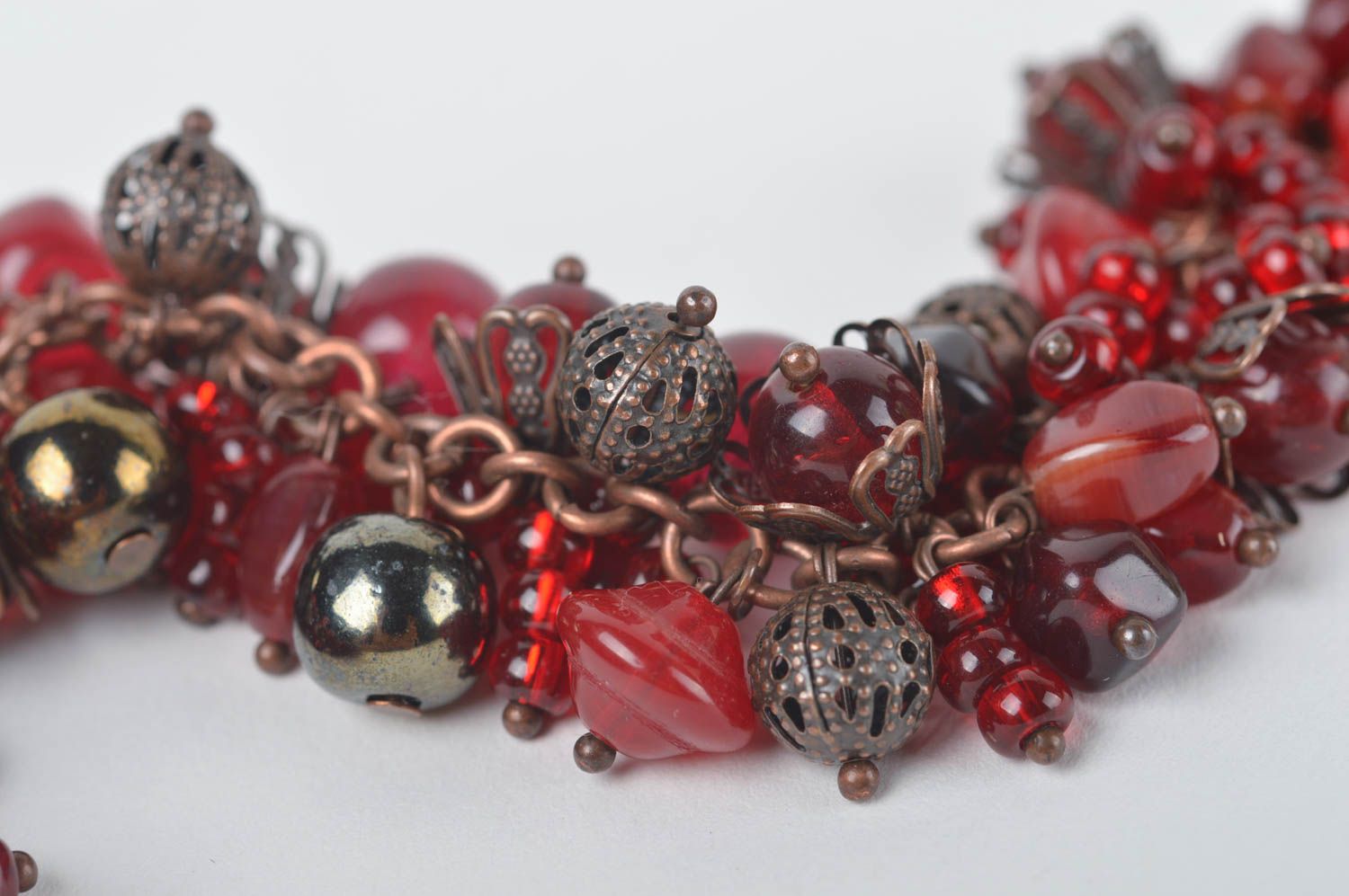 Handmade bracelet with charms elegant wrist jewelry stylish designer bracelet photo 4
