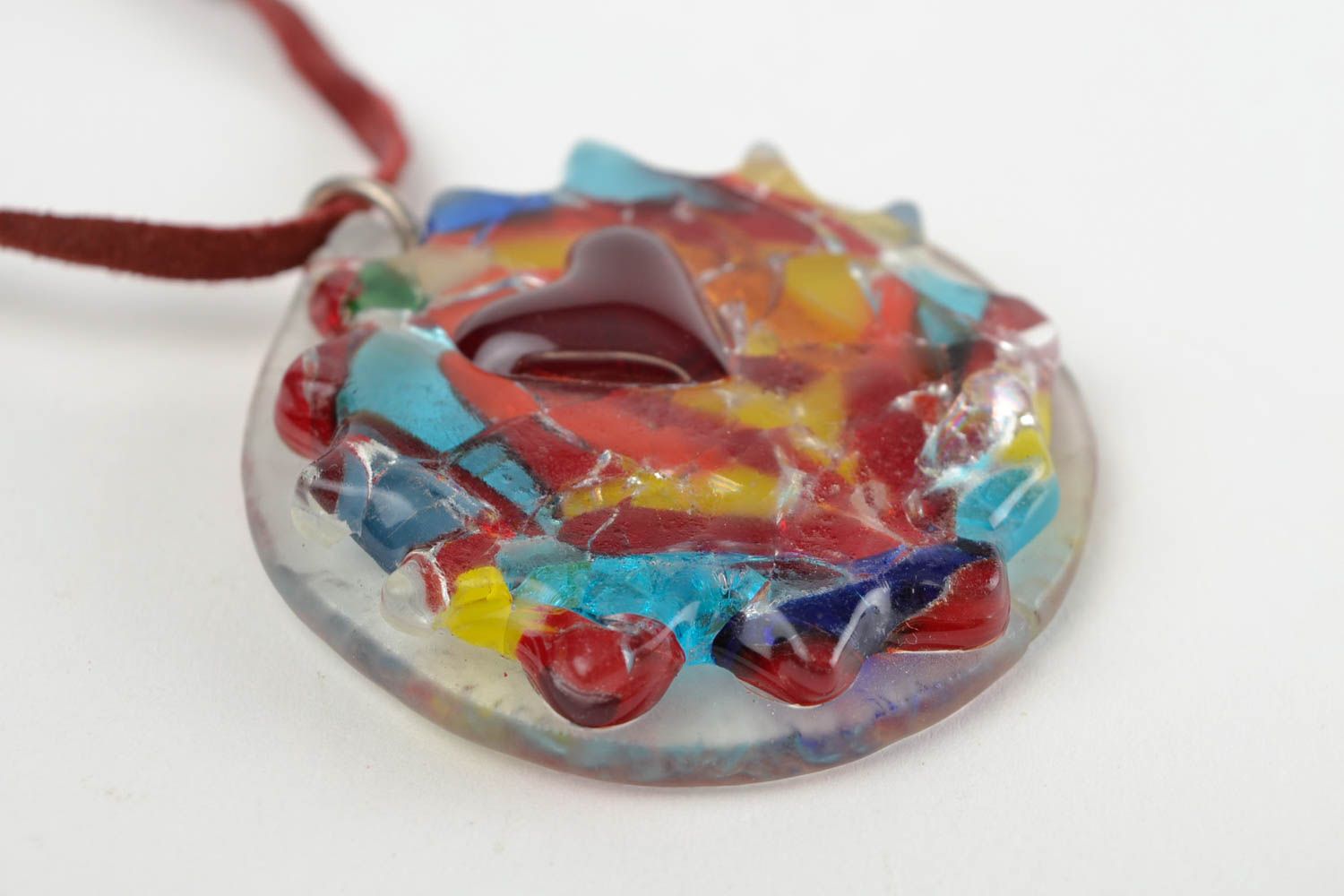 Handmade pendant designer pendant unusual jewelry glass pendant gift ideas photo 3