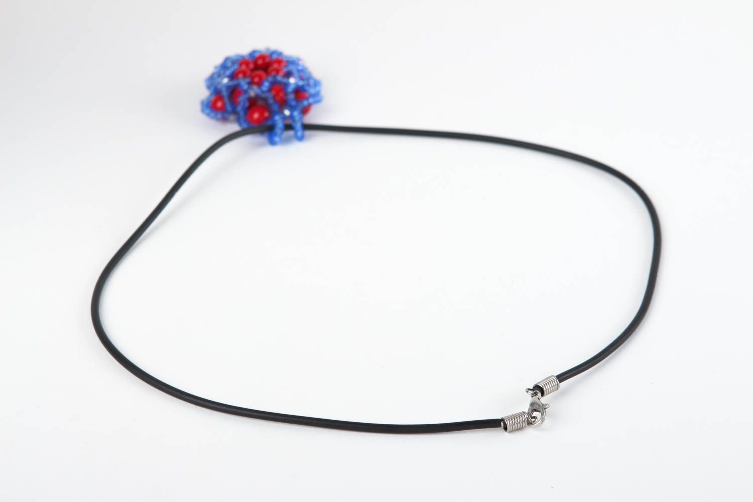 Naturstein Schmuck handgemachter Halsketten Anhänger Geschenk für Frauen grell foto 4