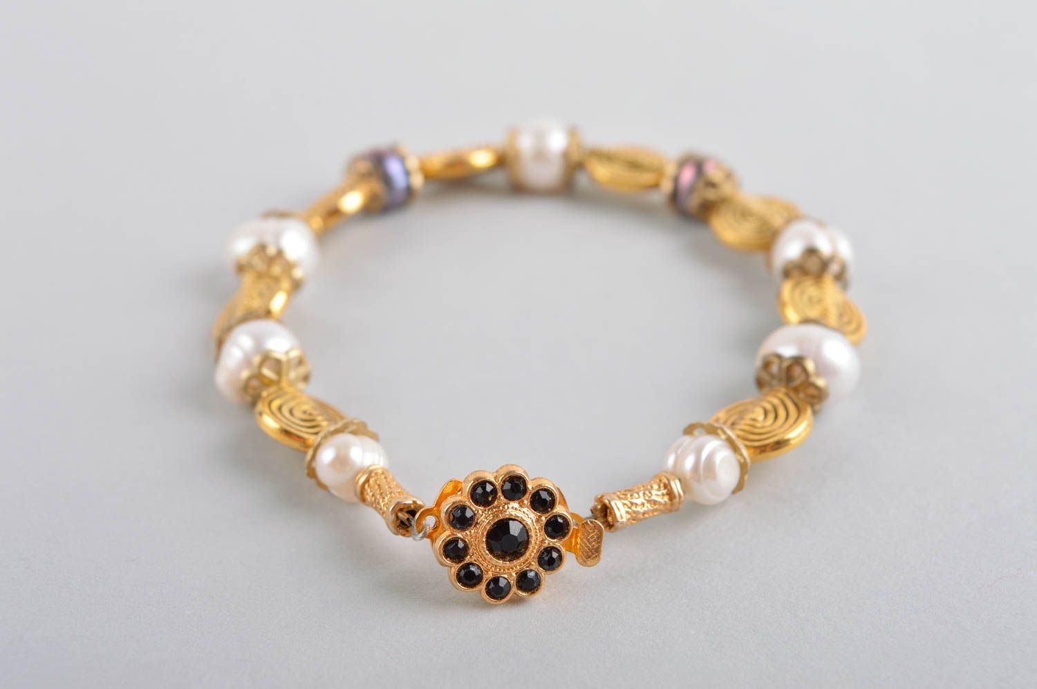 Pearl bracelet handmade jewelry designer accessories bracelets for women photo 2