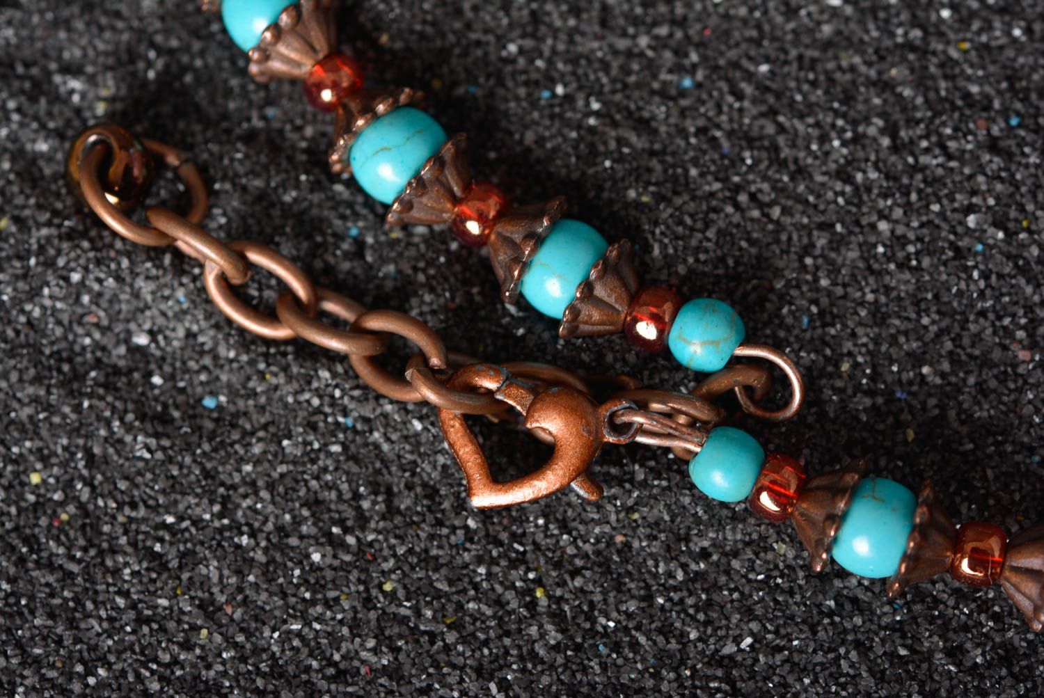Beaded unusual necklace handmade stylish accessories beautiful jewelry photo 4