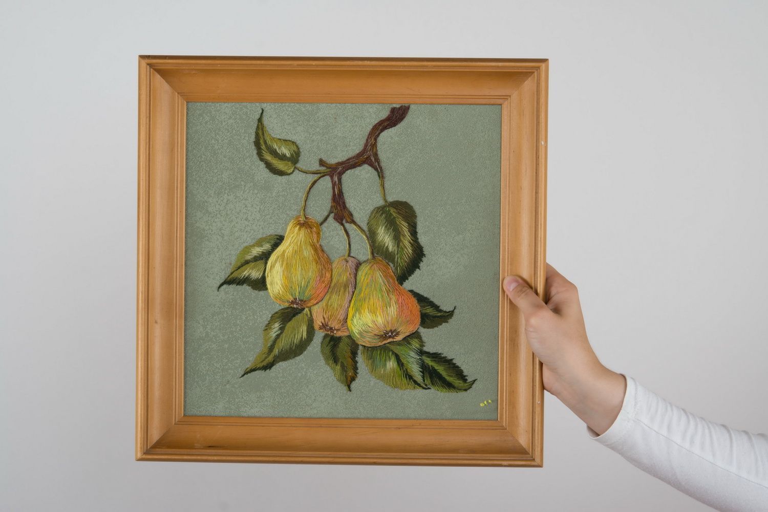 Embroidered picture Pears photo 1