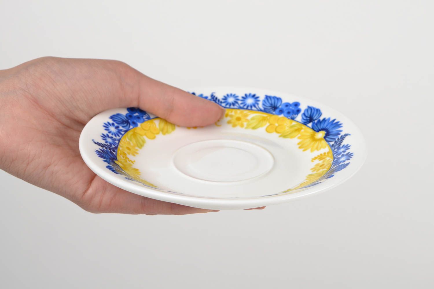 Porcelain saucer handmade designer saucer small dish ceramic plate kitchen ideas photo 2