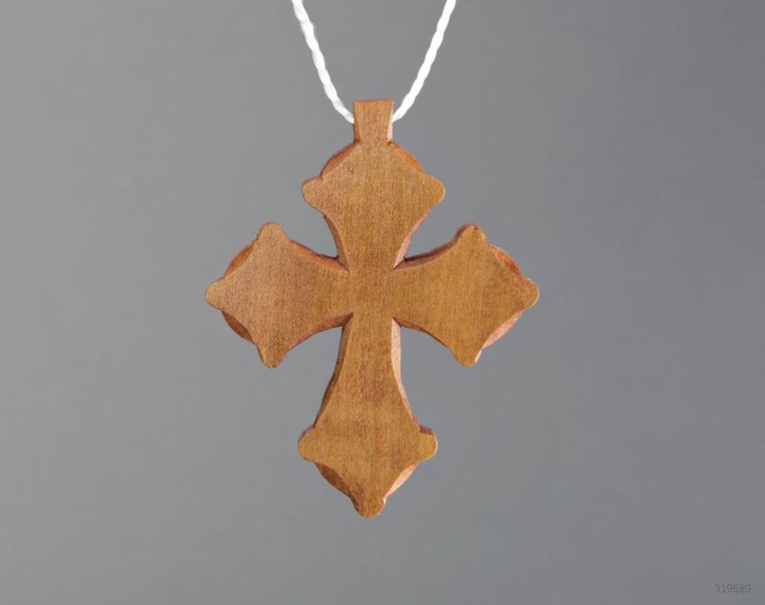 Croce di legno da collo fatta a mano Croce intagliata  Accessori da donna 
 foto 3