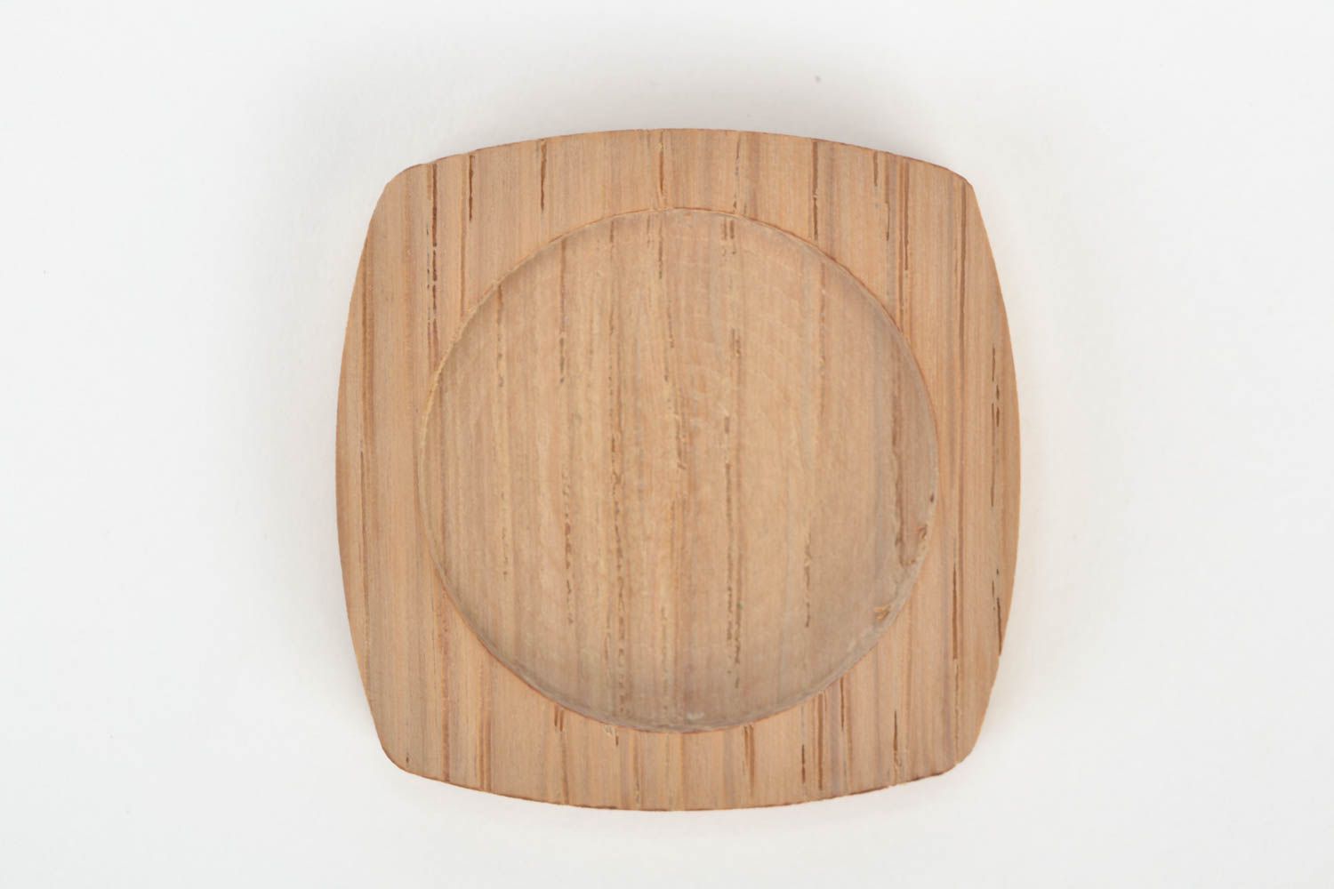 Schmuck Anhänger Rohling aus Holz Erzeugnis für Bijouterie handgemacht Quadrat foto 1