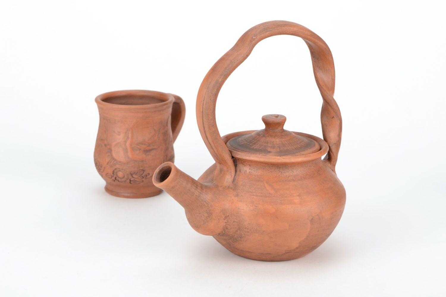 Homemade clay teapot photo 1