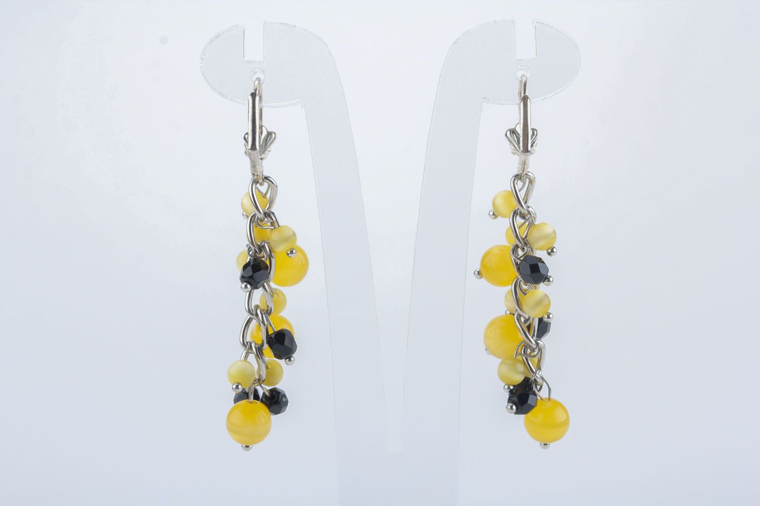 Earrings made of natural stones photo 3