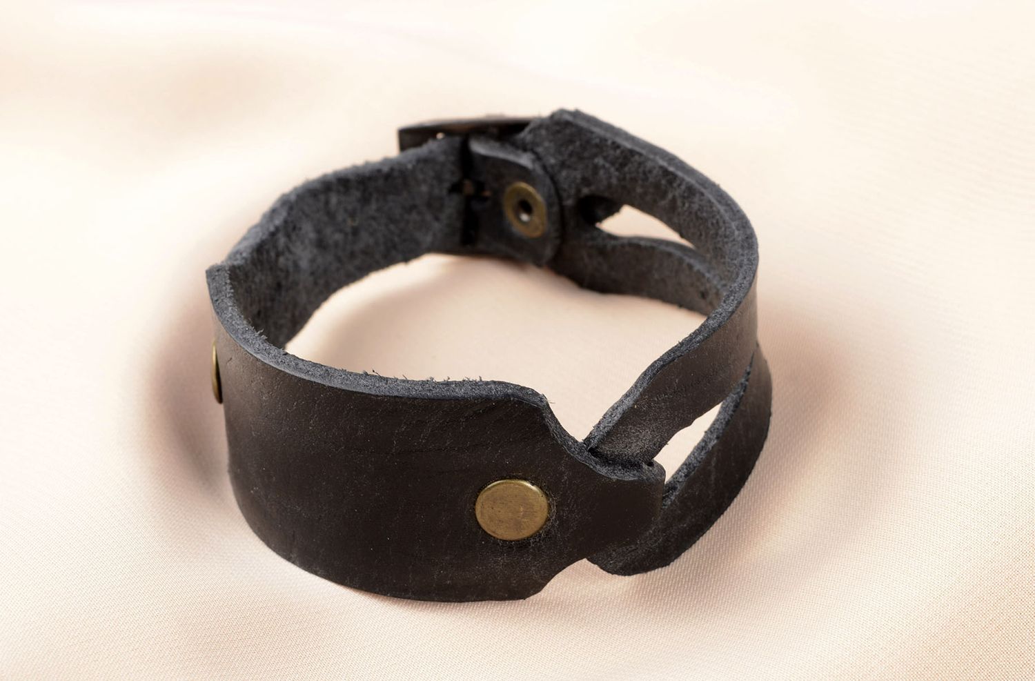 Handmade jewelry leather goods wrist bracelet leather bracelets for women photo 5