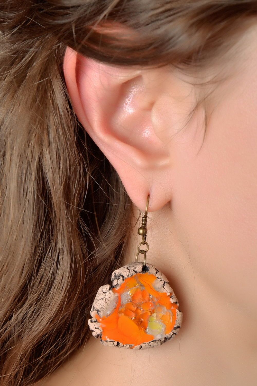 Ceramic earrings photo 4