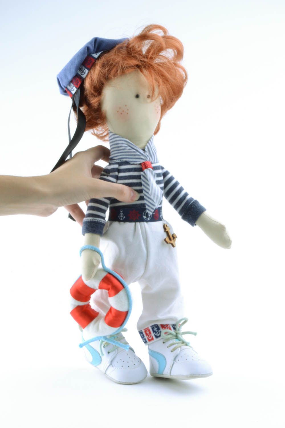 Soft toy made of cotton Sailor photo 5