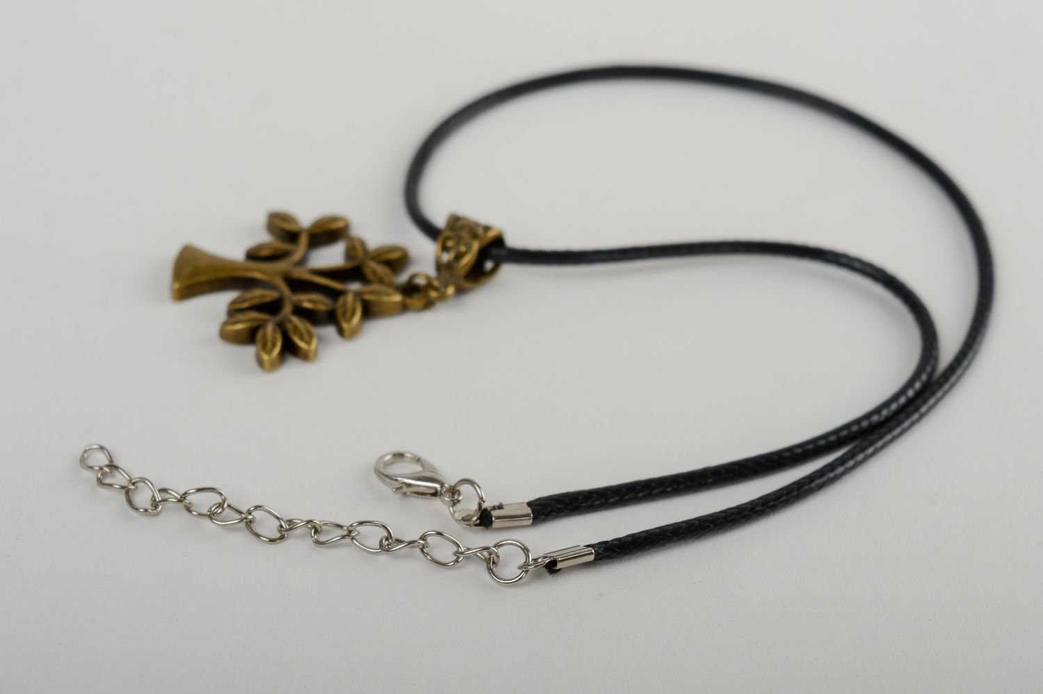 Metal tree pendant handmade pendant design accessories women jewelry girl gift photo 3