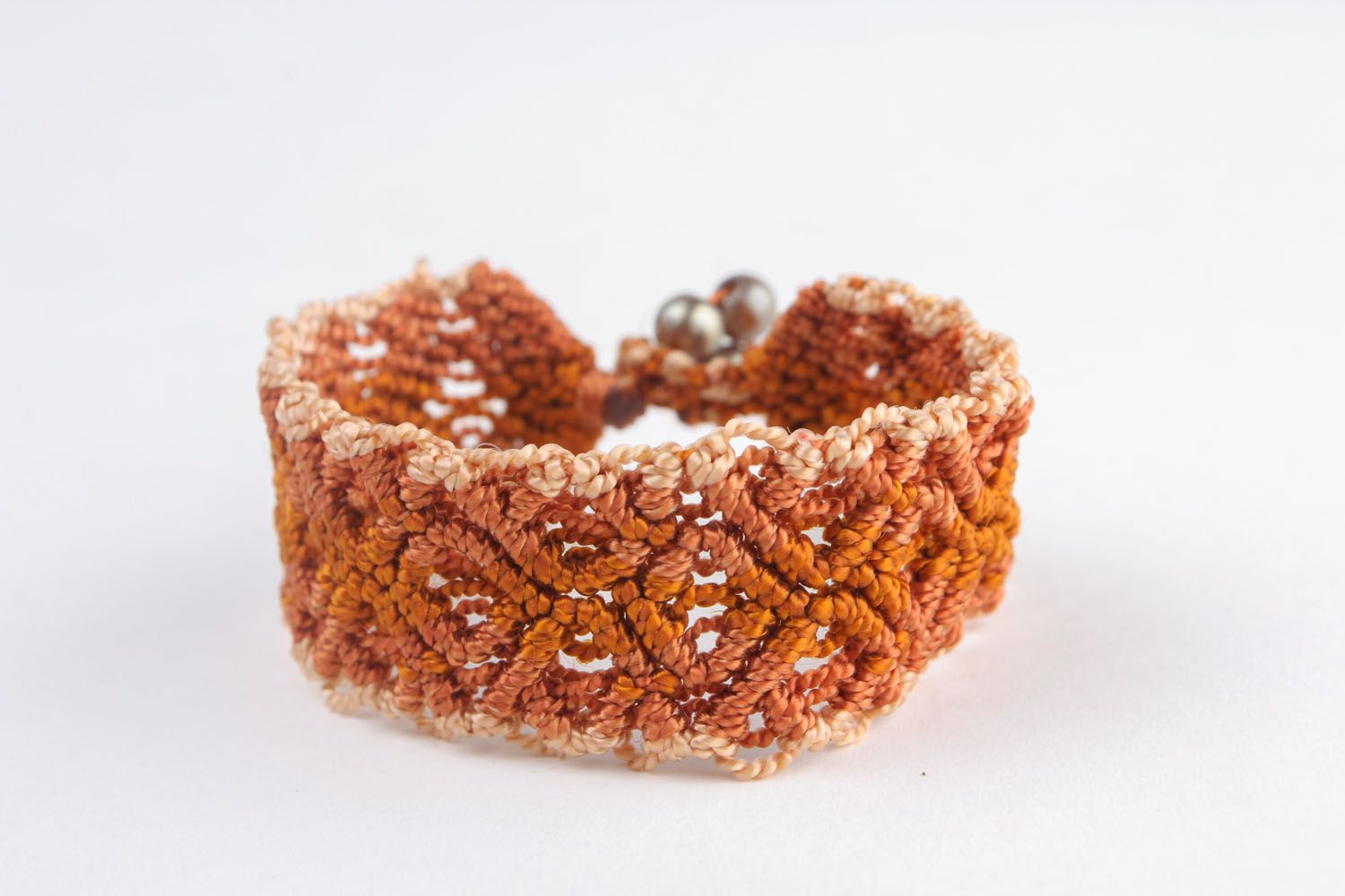 Woven bracelet Terracotta photo 4