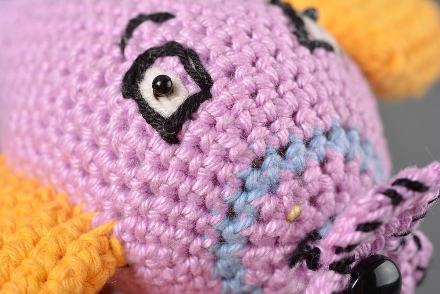 Juguete tejido al crochet hecho a mano peluche original regalo especial Avión foto 2