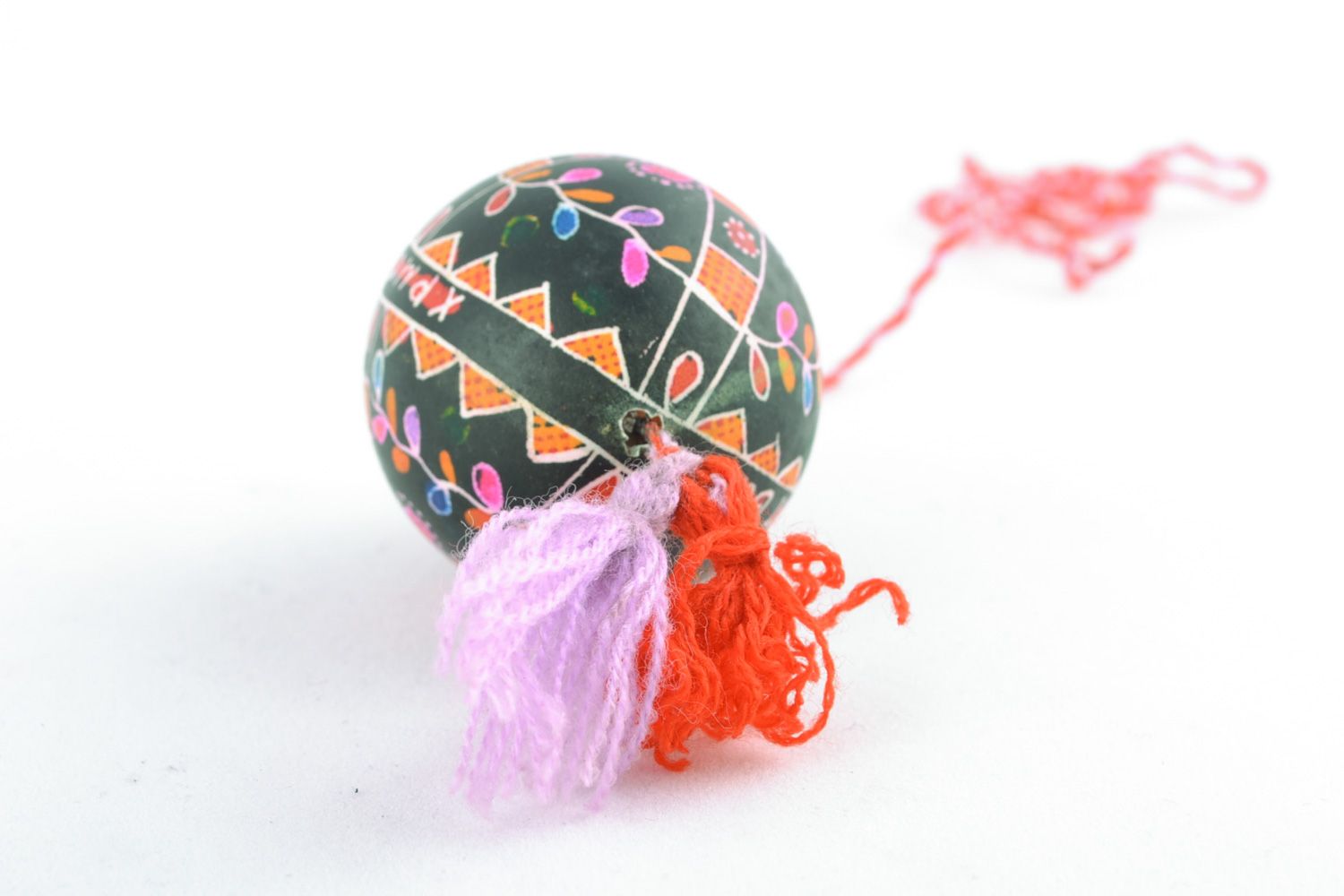 Huevo de Pascua pintado colgante foto 4