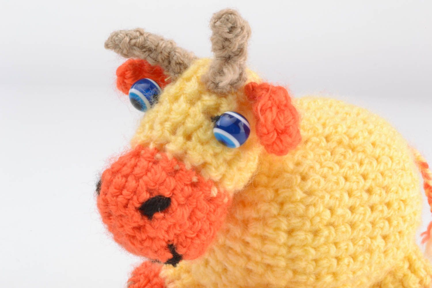 Handmade crocheted toy Cow photo 2