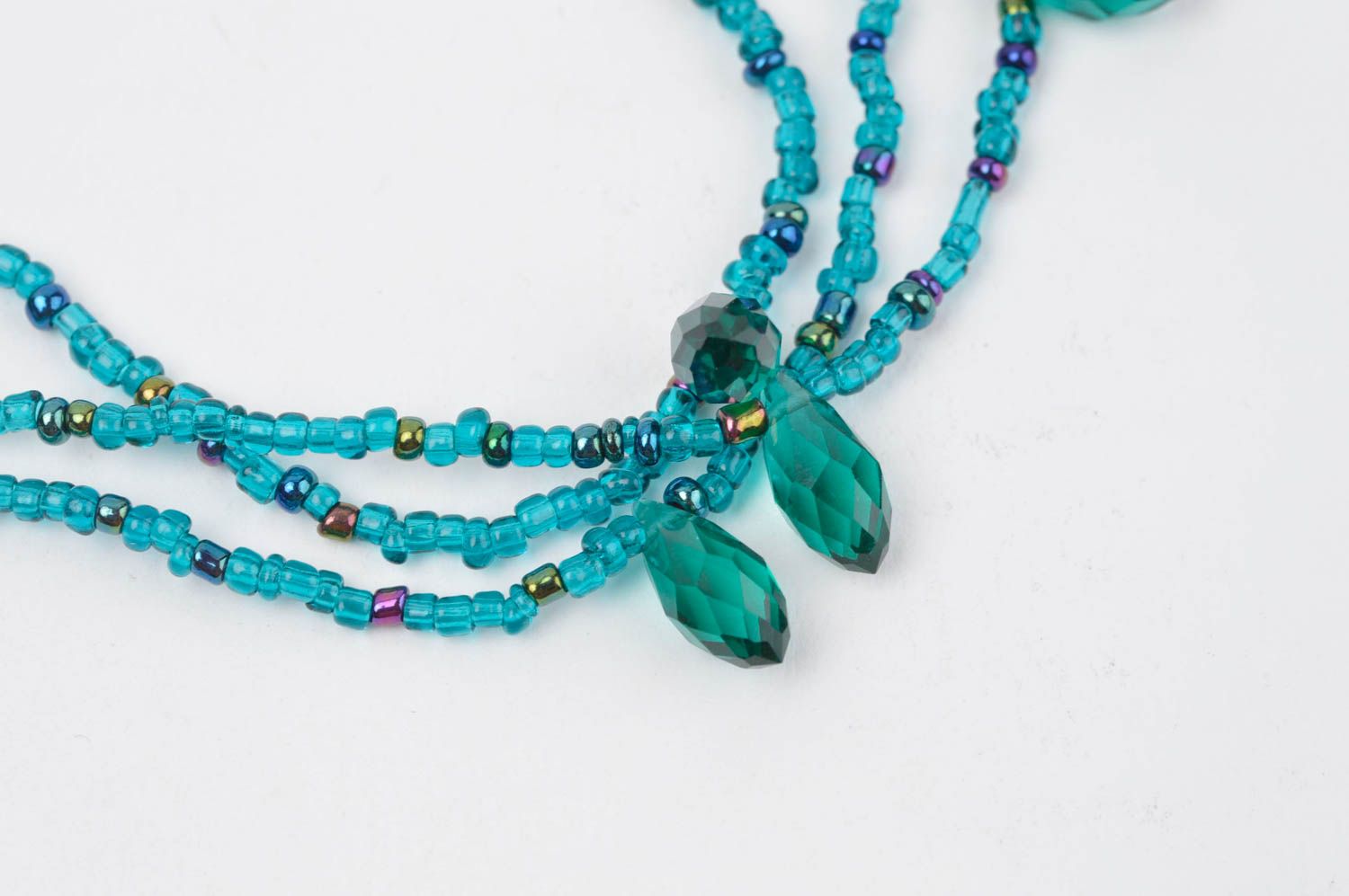 Handmade necklace designer jewelry beaded accessory gift ideas bead necklace photo 4