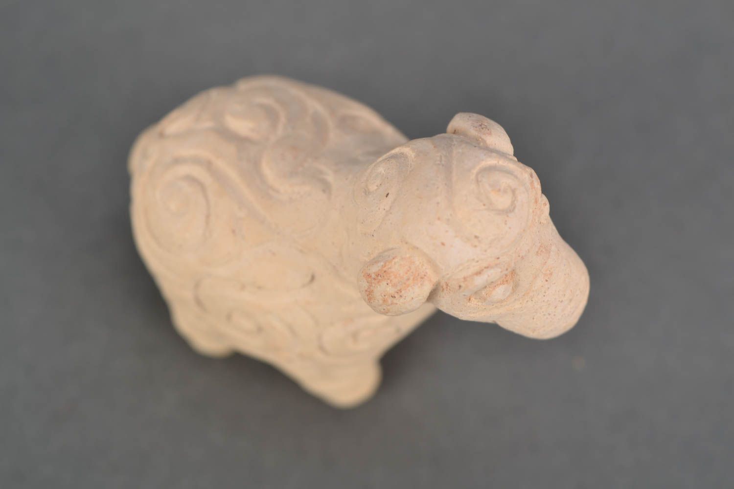 Figurine céramique faite main Mouton photo 5