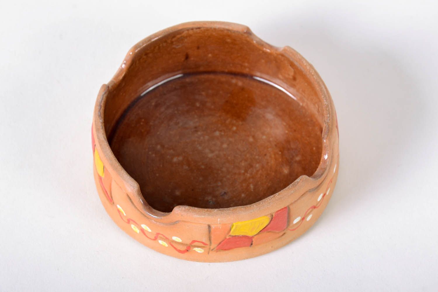 Cendrier en céramique décoré fait main photo 4