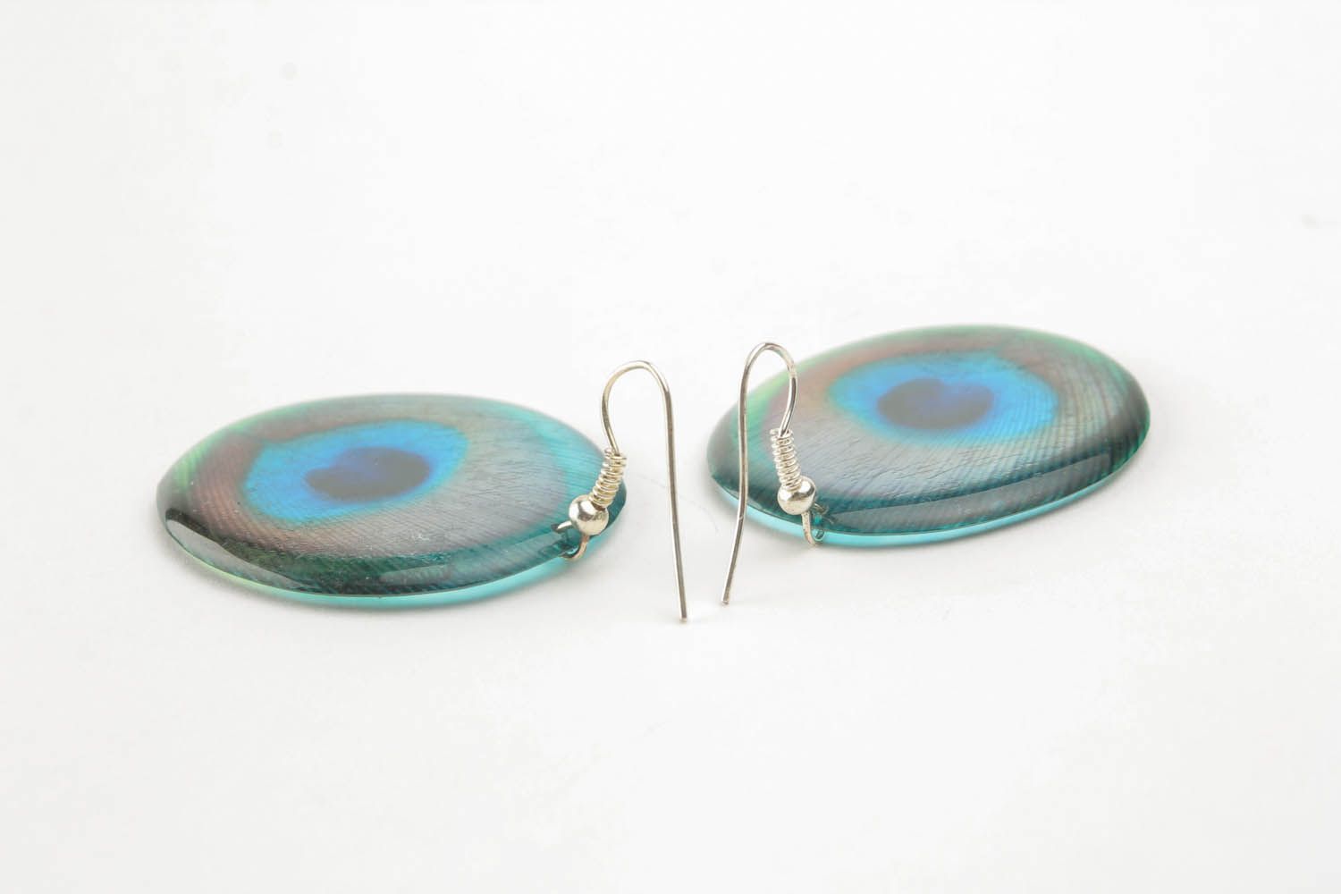 Earrings with photoprint photo 2