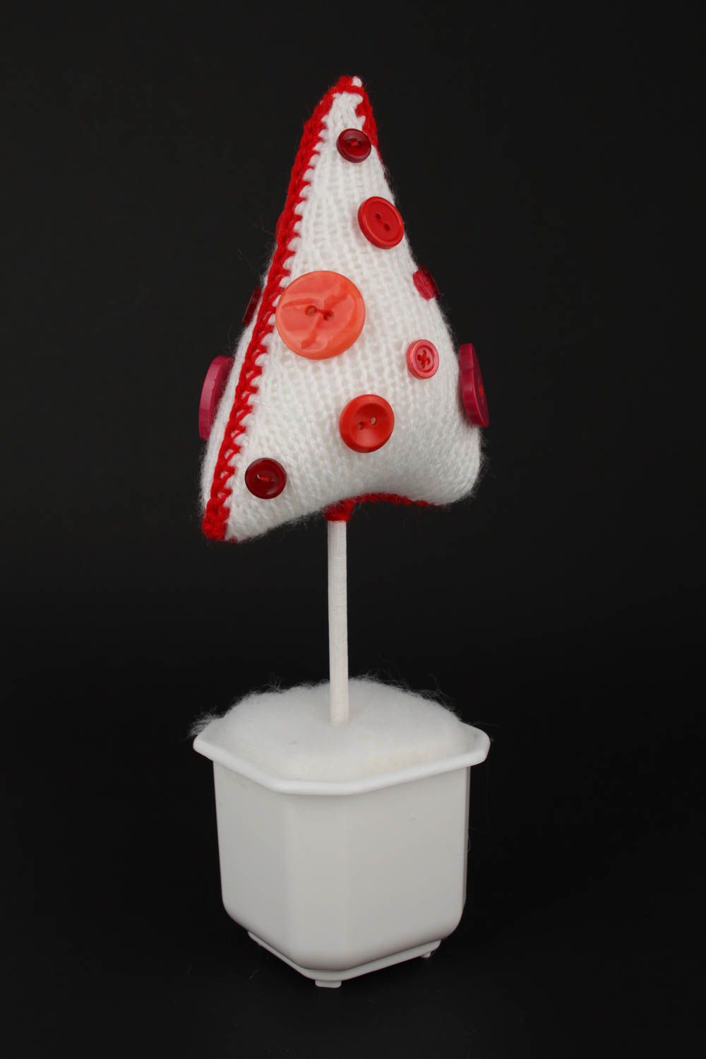 Handmade artificial tree designer knitted Christmas tree stylish table decor photo 4