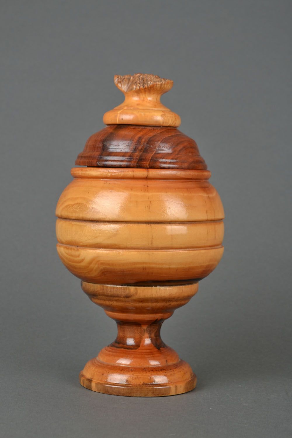 Деревянная вазочка для сахара или сладостей фото 3