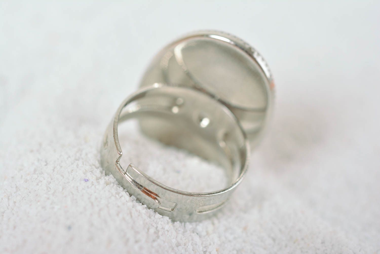 Damen Ring Polymer Clay Schmuck handgemachter Schmuck Ring für Damen elegant   foto 4