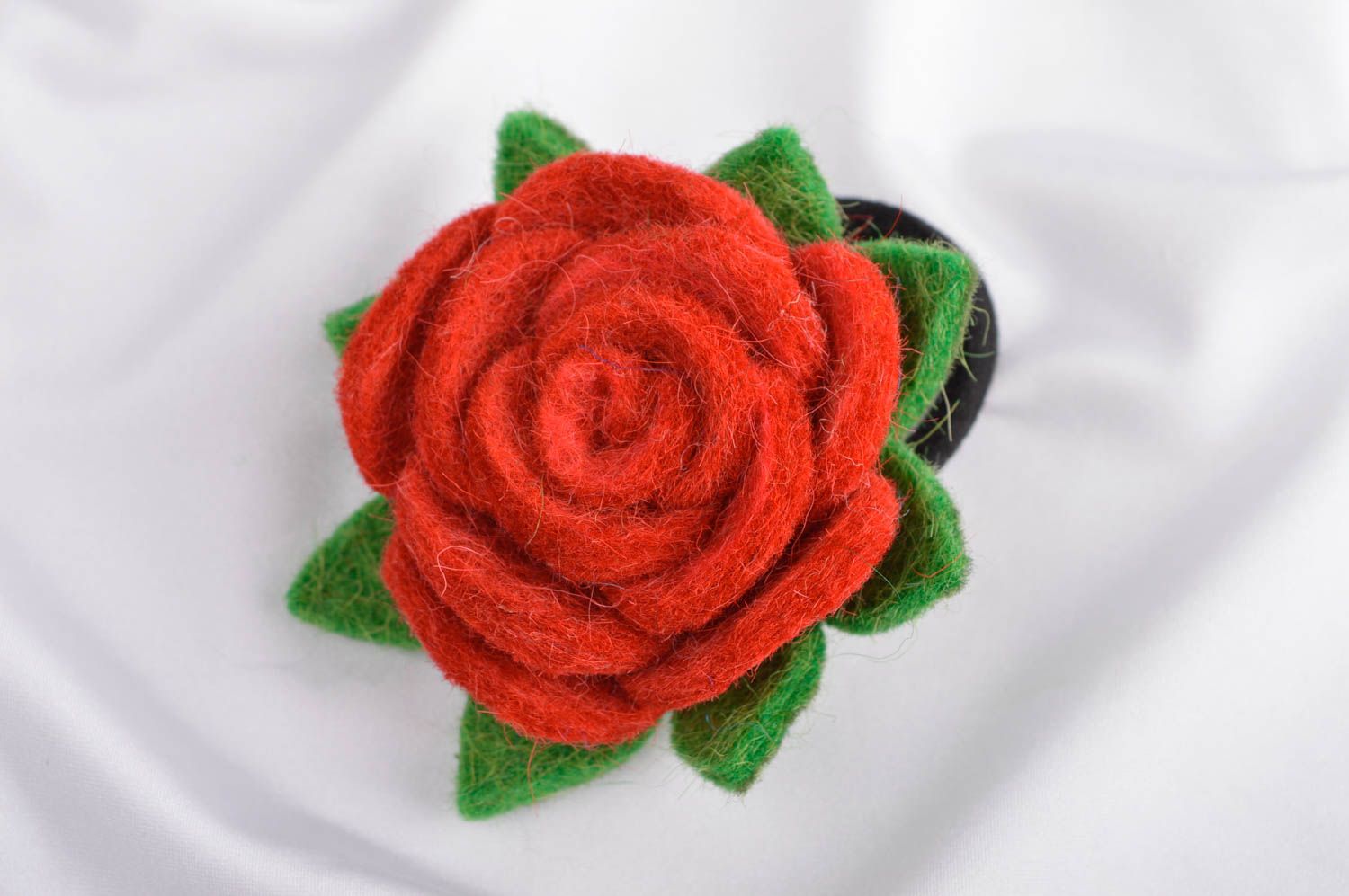 Unusual handmade flower scrunchie hair tie designer hair accessories for girls photo 1