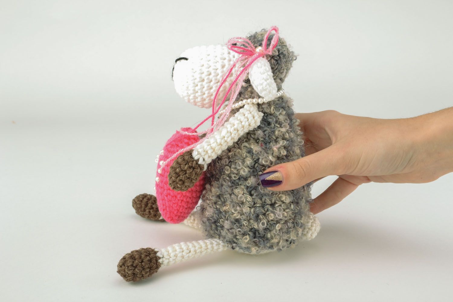 Designer crochet toy Sheep in Love photo 5