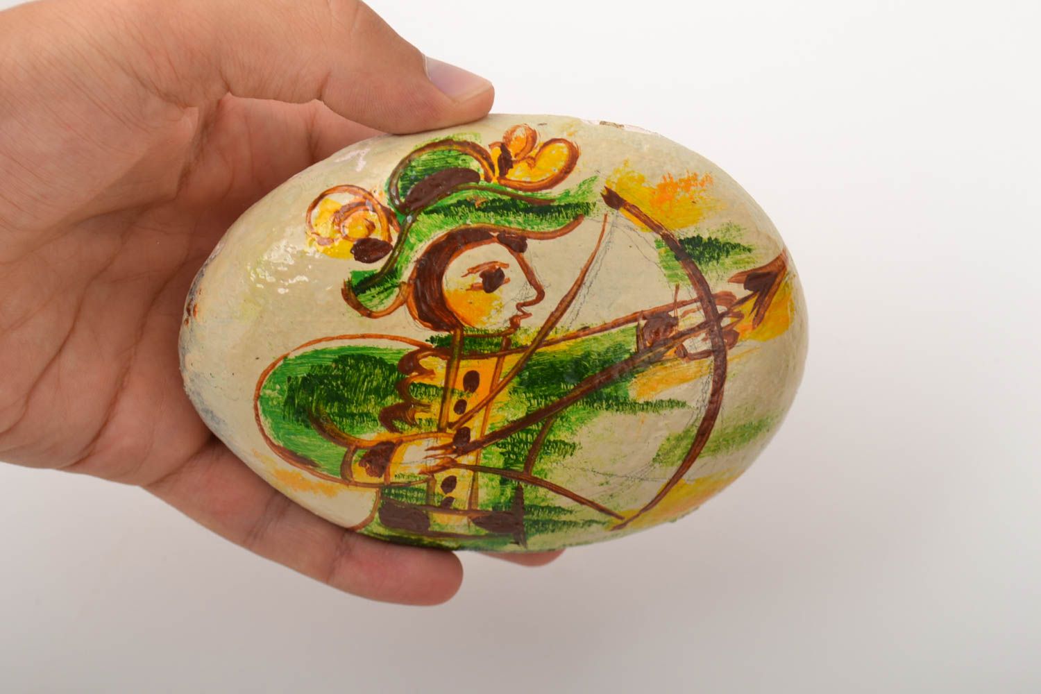 Handmade painted pebble stone painting ideas small gifts decorative use only photo 5
