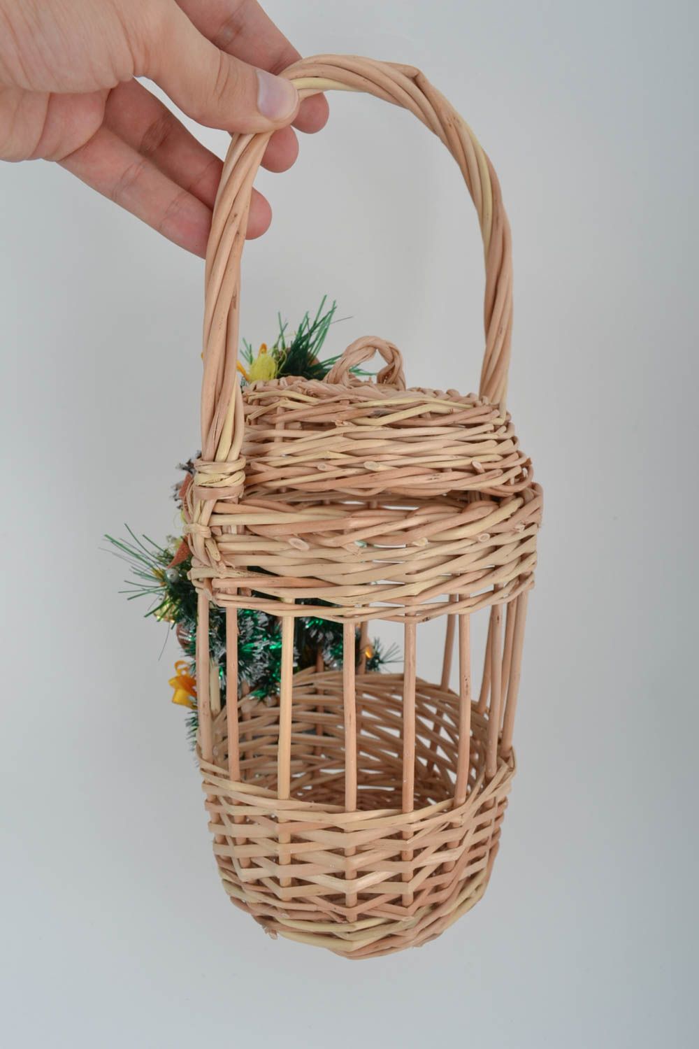 Unusual handmade woven basket designer Easter basket ideas gift ideas photo 5