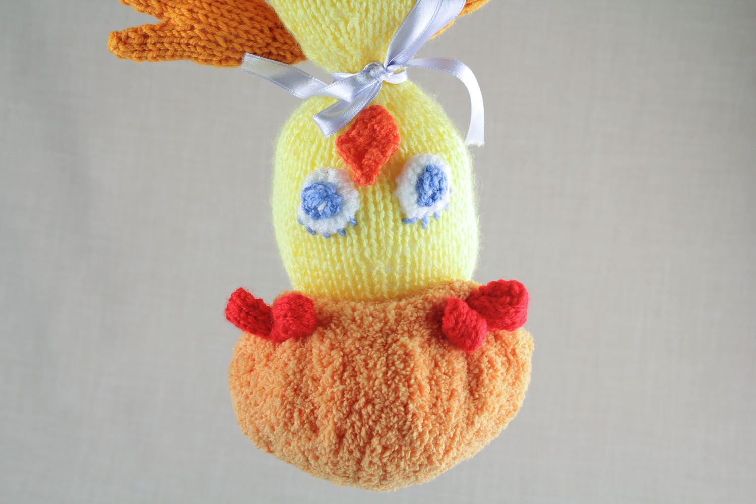 Soft knitted toy Chicken photo 5