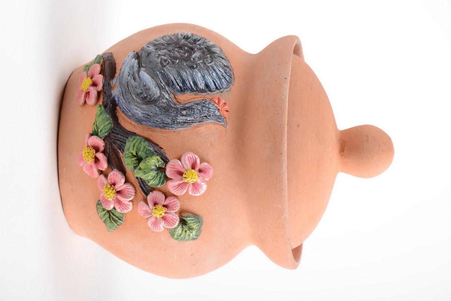 Azucarera de cerámica hecha a mano vasija de barro utensilio de cocina foto 4