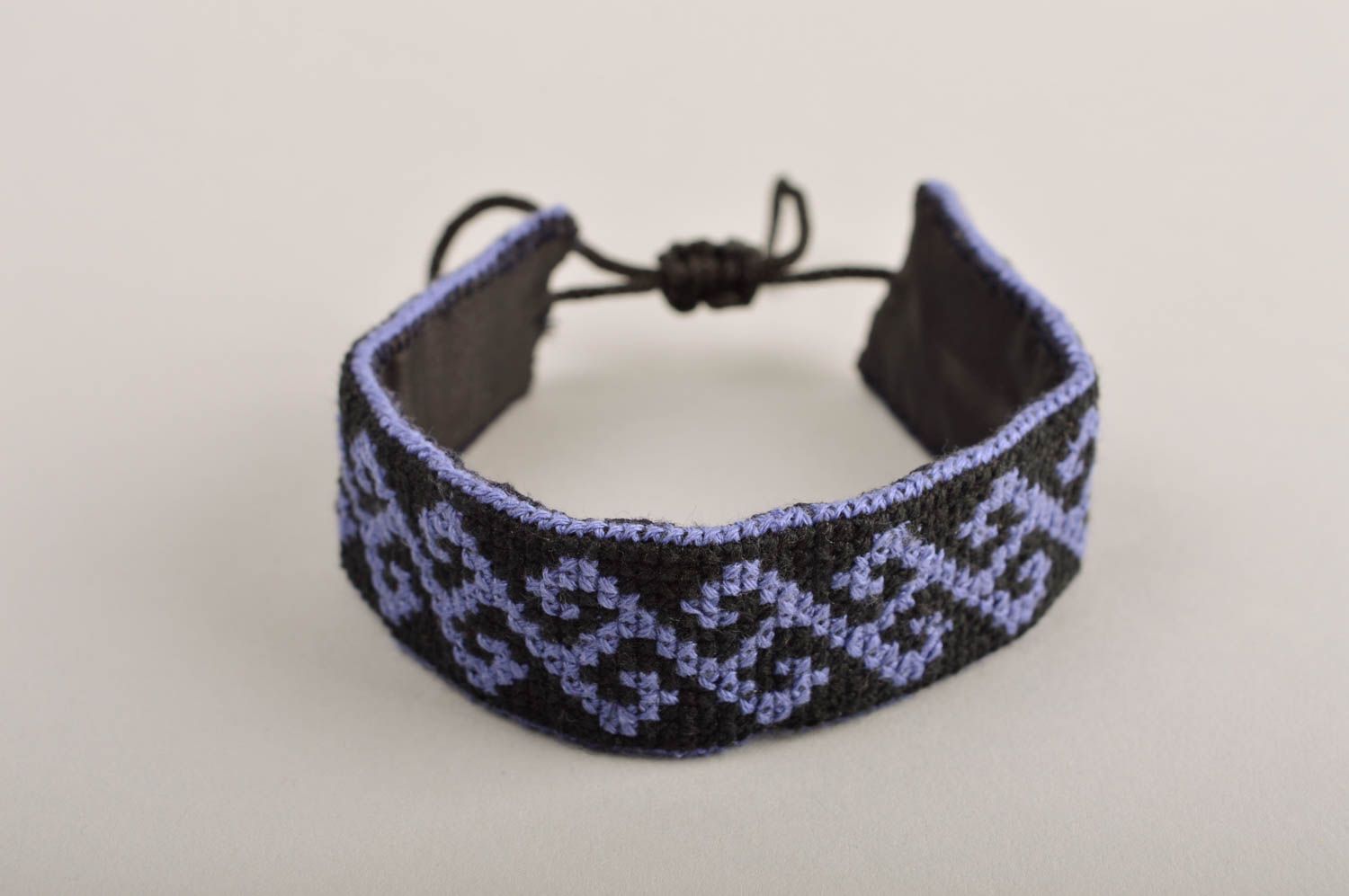 Unusual handmade textile bracelet ethnic bracelet fashion accessories for girls photo 2