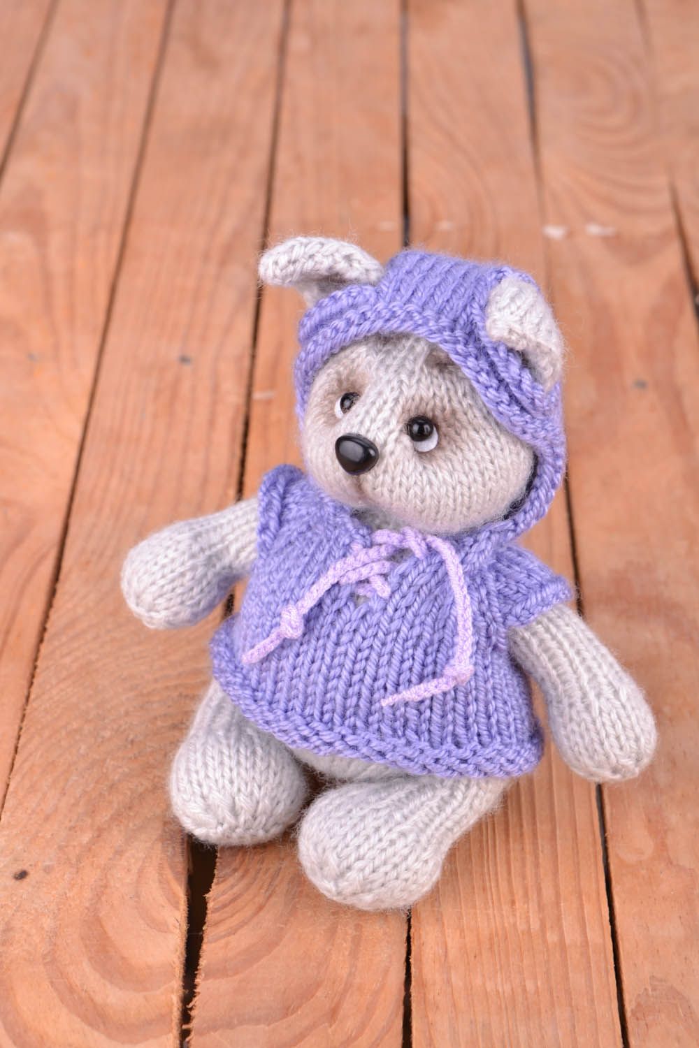 Soft knitted toy Puppy photo 1