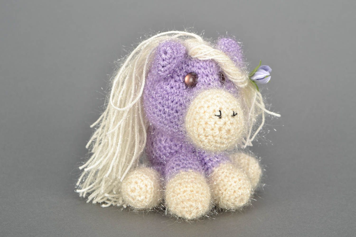 Soft crocheted horse photo 2