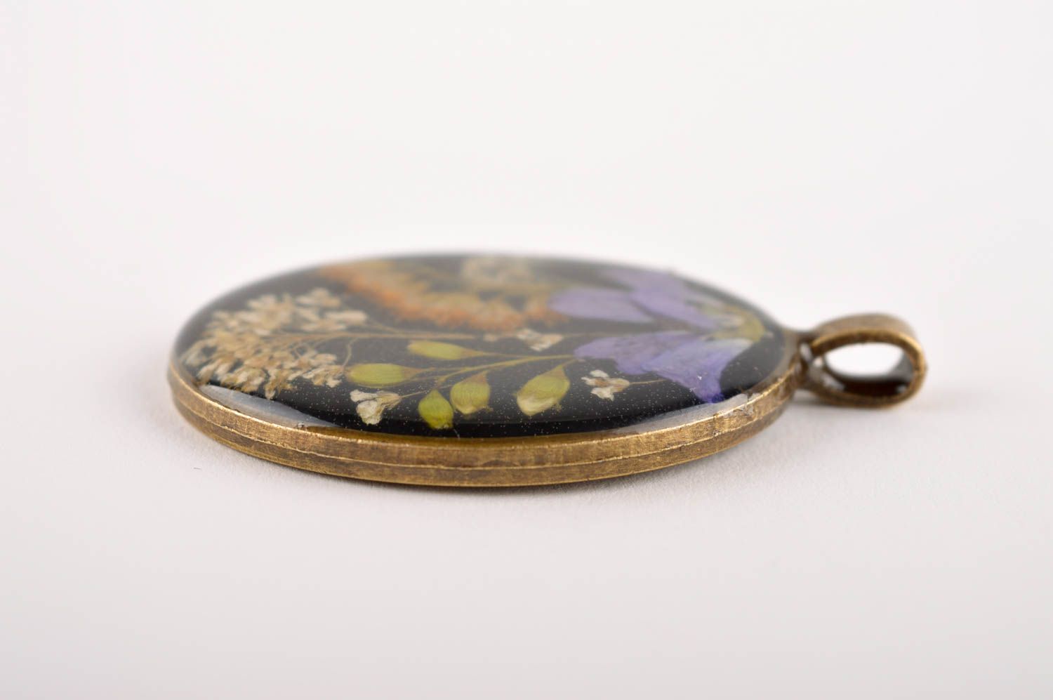 Handmade pendant designer accessory gift ideas epoxy jewelry unusual pendant photo 4