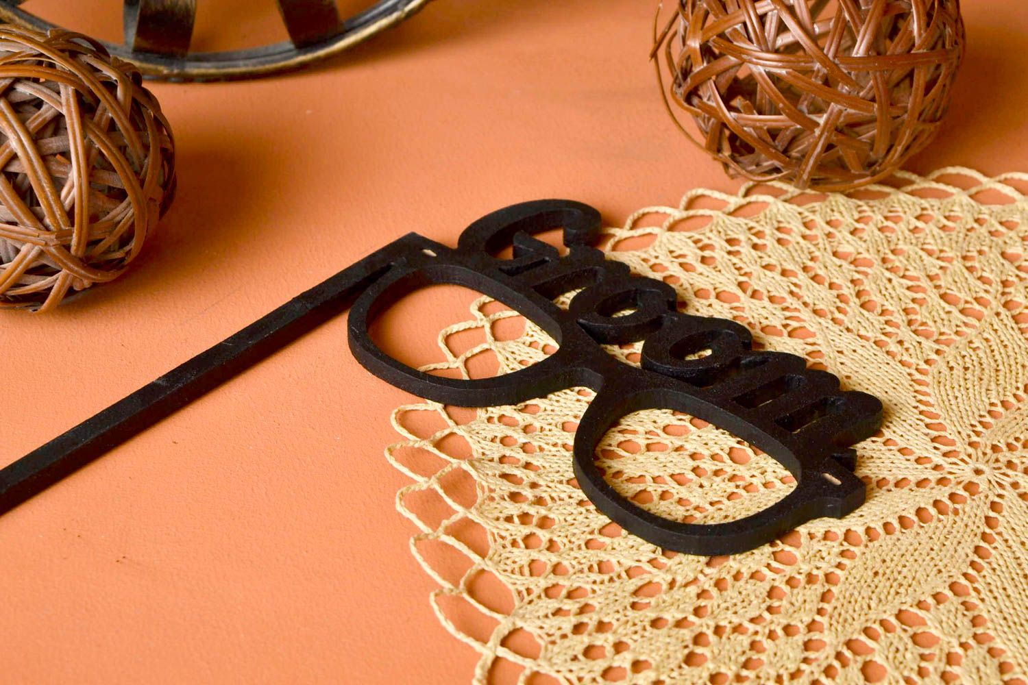 Handmade wooden eyeglasses unusual gift photo shoots accessory handmade gift photo 1