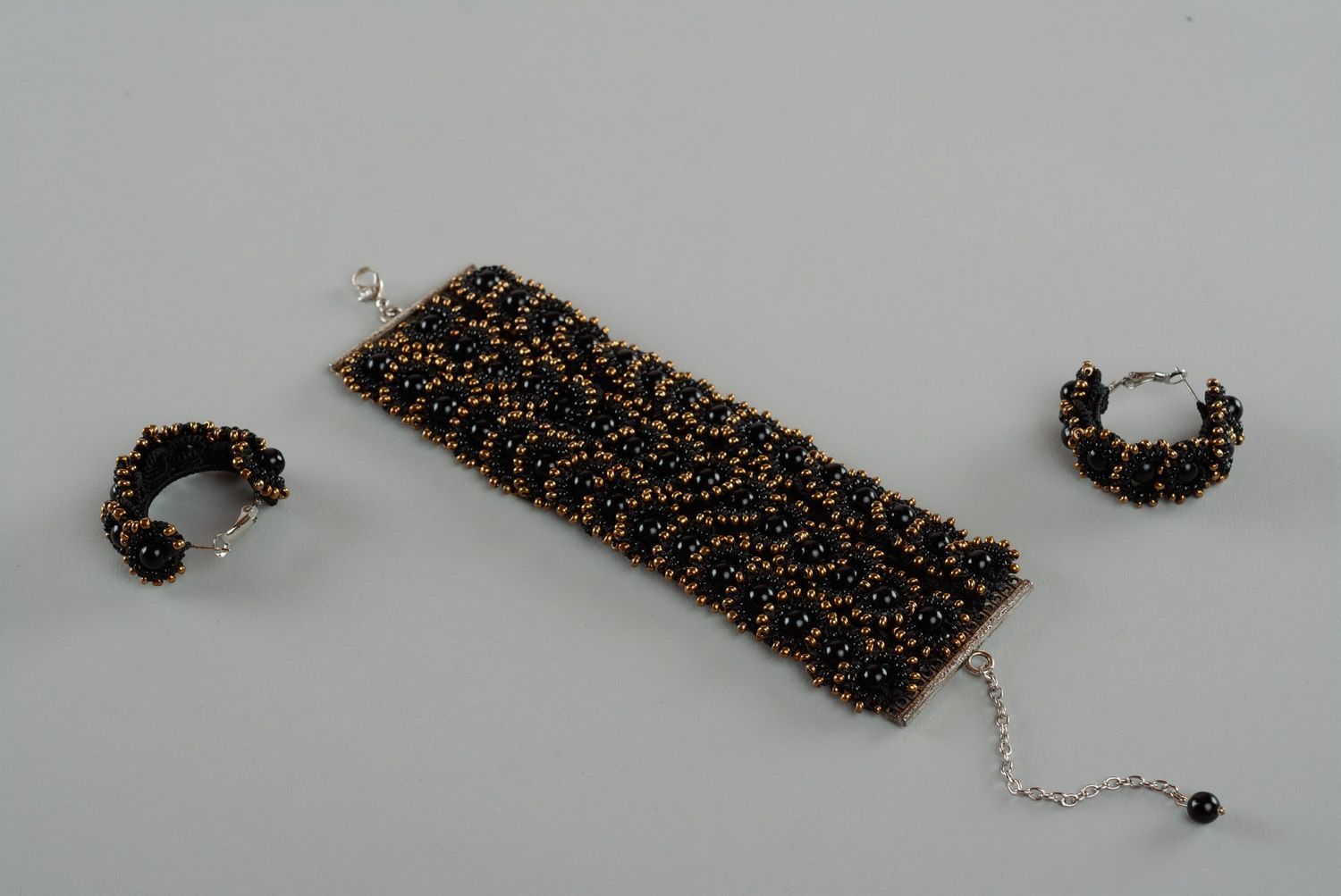 Set of jewelry: bracelet and earrings photo 4