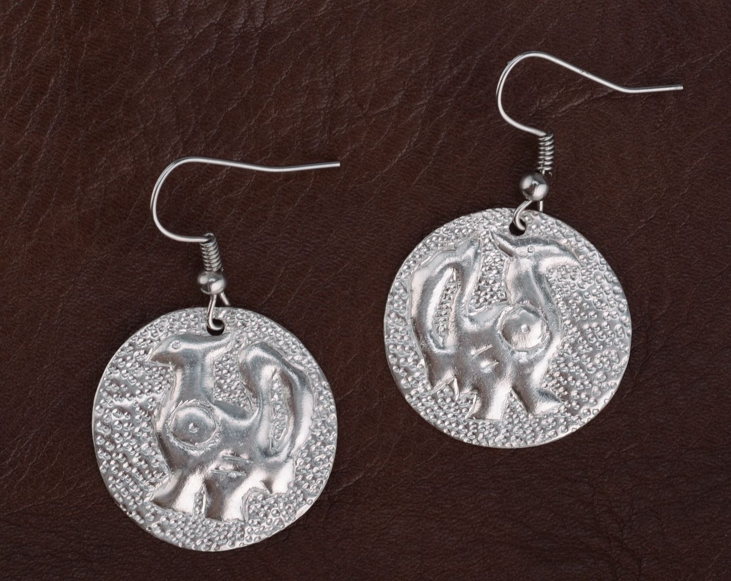 Earrings made of brass Gryphon photo 3