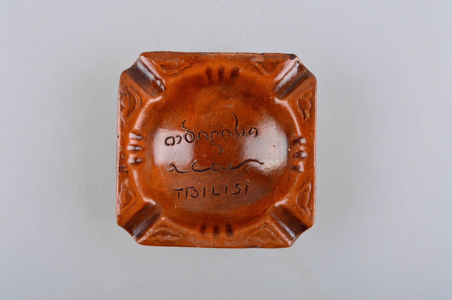 Cenicero de cerámica hecho a mano decoración de mesa regalo original para hombre foto 2