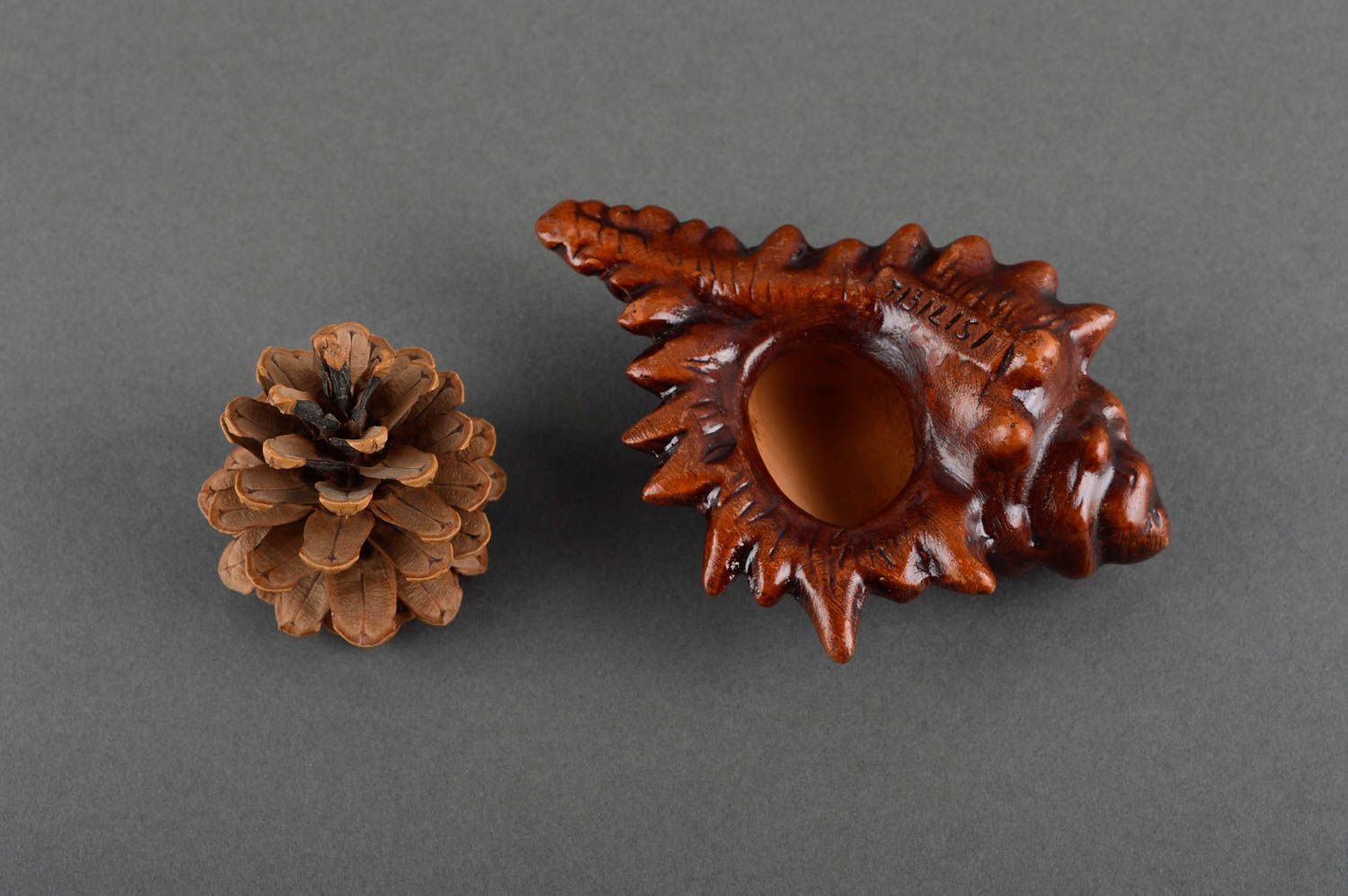 Cenicero de cerámica hecho a mano accesorio para fumador regalo para hombre foto 1